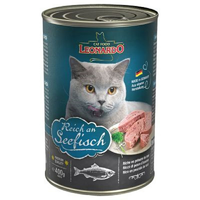 德国进口小李子猫罐头Leonardo无谷主食猫罐（海洋鱼配方） 400g/罐